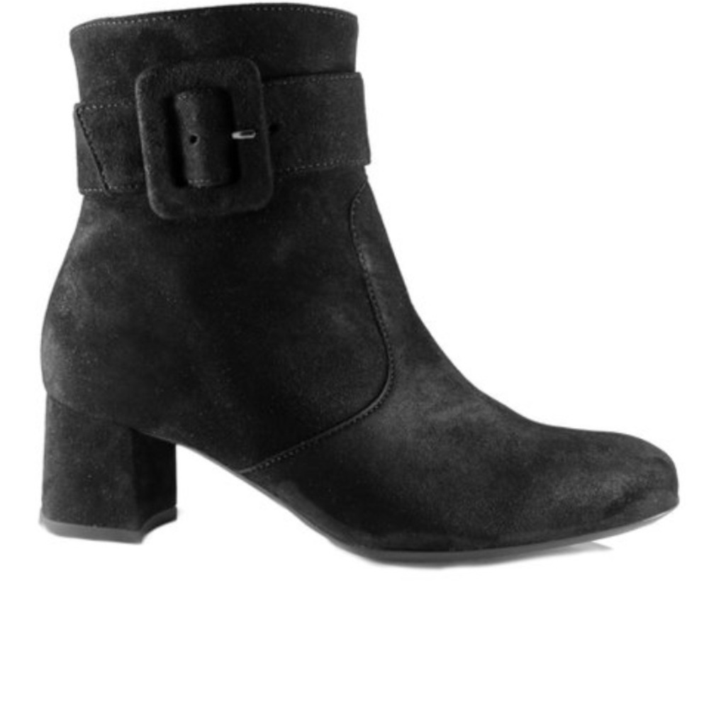 Ara Black Charlize Suede Bootie New in Box Size 7